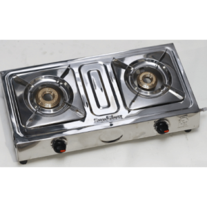 Double Burner, Brass Top, SS Pan Support