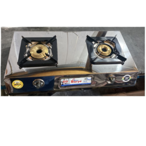 Double Burner Stailness Steel Jointless heavy body  Gas Stove